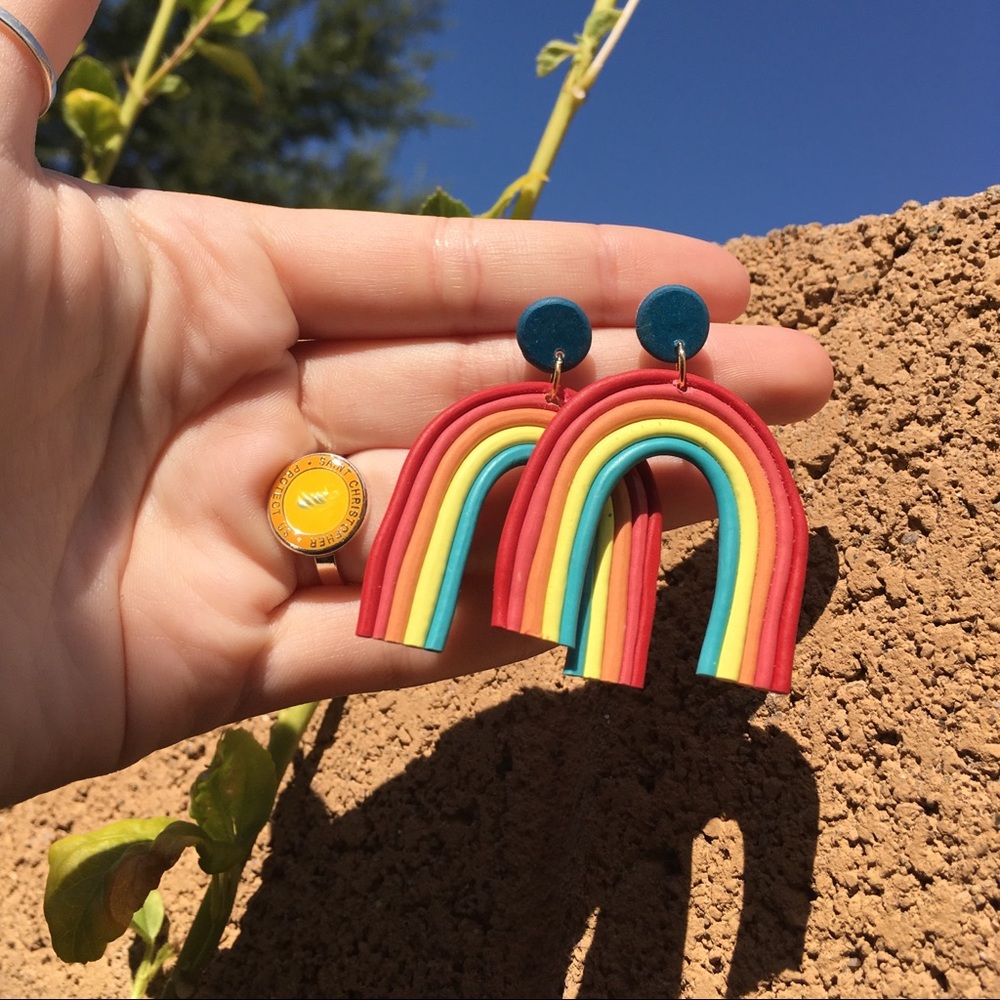 Rainbow earrings